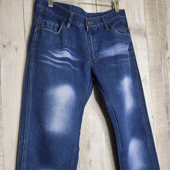 Vintage CAT Blue Jeans. No Size Tag - Picture 4 of 14